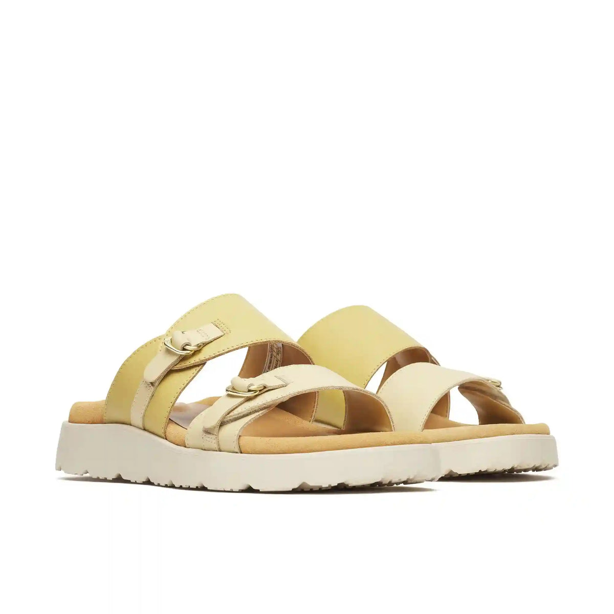 Fleur Leather Slide