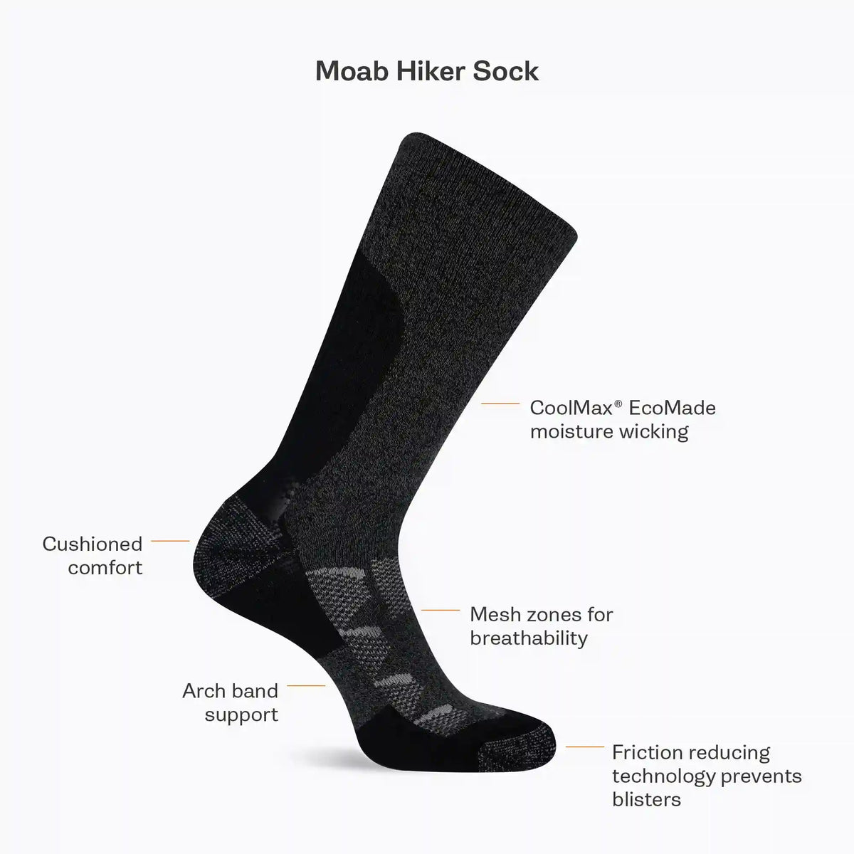 Moab Hiking Quarter Sock