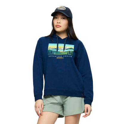 Await Adventure Semi-Cropped Graphic Hoody