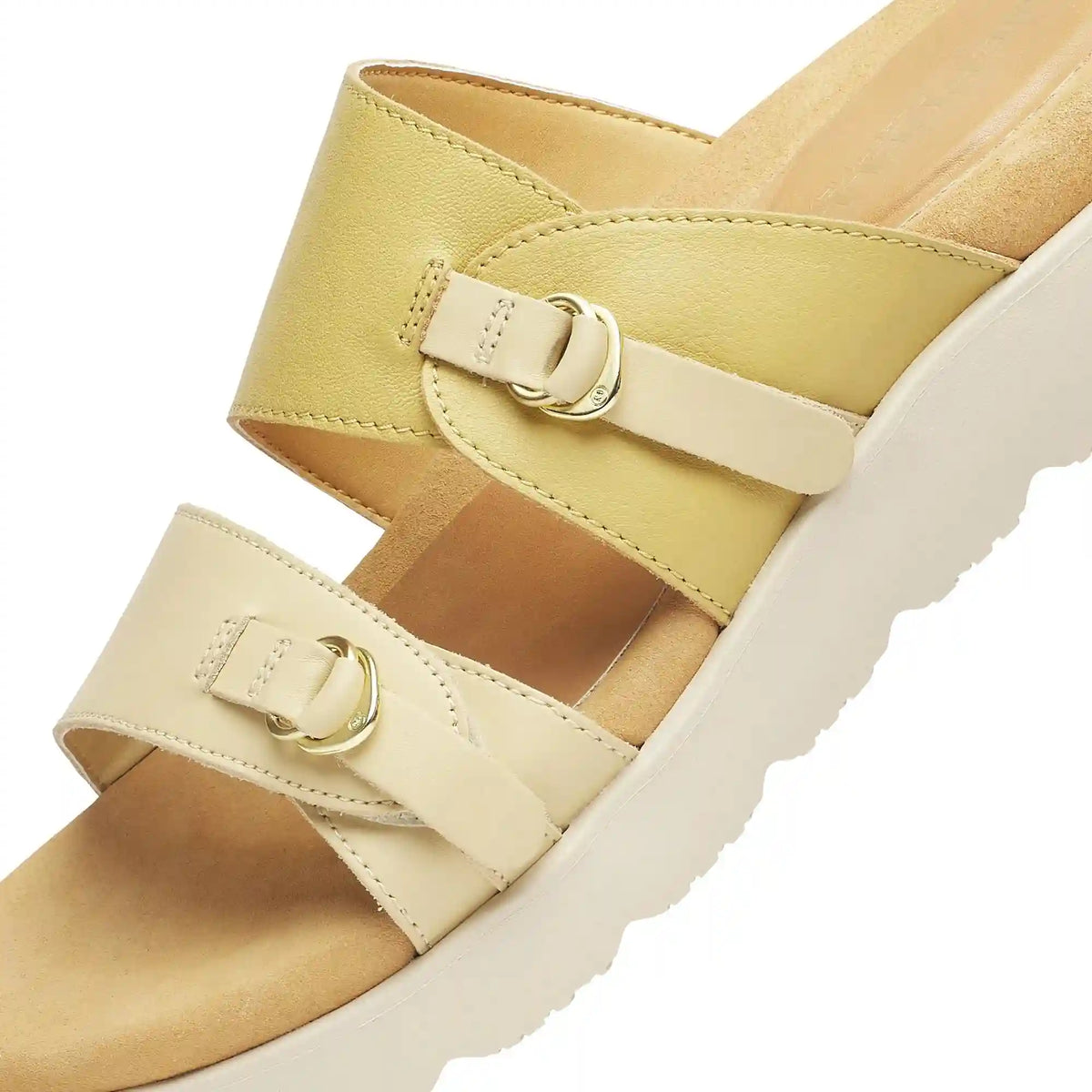 Fleur Leather Slide