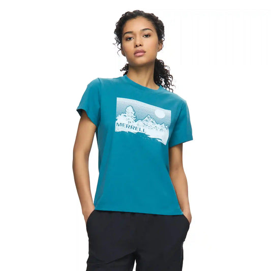 Stripe Landscape Graphic Crew Tee